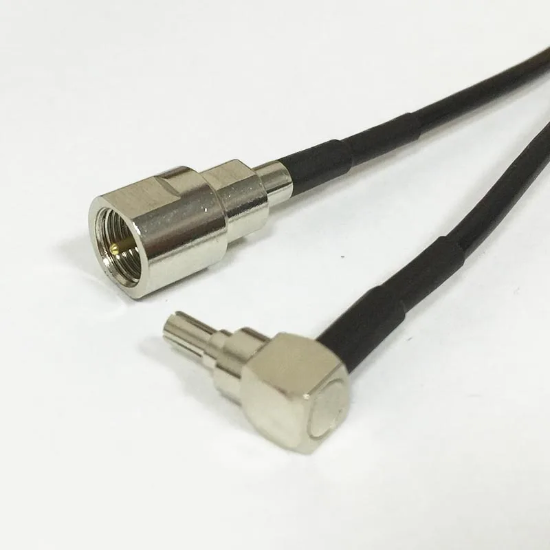 Nieuwe Fme Mannelijke Schakelaar Crc9 Haakse Pigtail Kabel Adapter Rg174 Groothandel 20Cm 8"