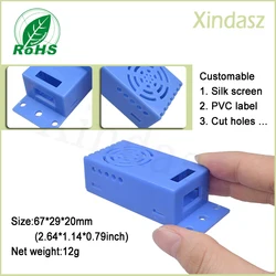 2pcs 67*29*20mm Plastic casing Temperature and humidity sensor housing plastic enclosure project boxes