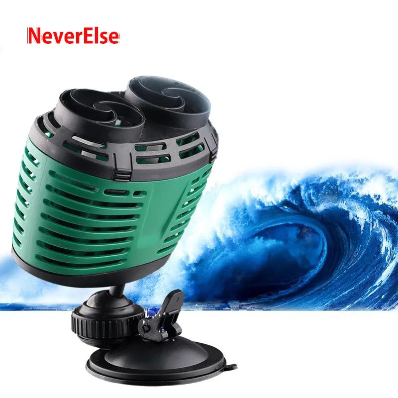 Aquarium Fish Tank Wave Maker, 360 Degree Adjustable Submersible Pump to make surfing wave, Single/Double Power Head Water Pump