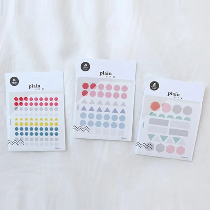 Sushowroom Plain Dot Sticks Scrapbooking materiale diario Mark etichetta spazzatura Journal Sticker cancelleria coreana forniture artigianali fai-da-te