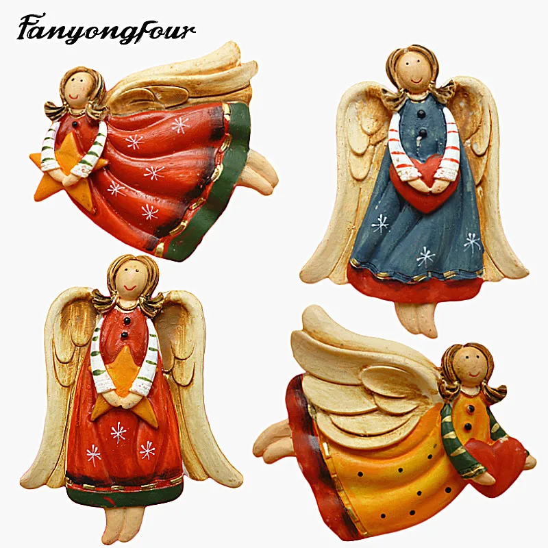 Angel silicone mold DIY conversion crystal drop glue resin gypsum candle concrete special mold handicraft production