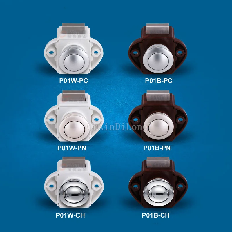 

2020 New Style 10PCS Camper Car Push Lock Diameter 20mm RV Caravan Boat Motor Home Cabinet Drawer Latch Button Locks JF1761