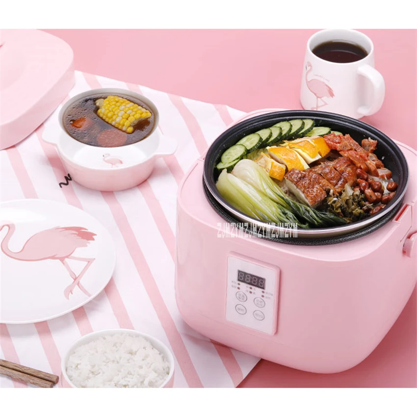 

YX-3050 2-3 People Portable Mini Rice Cooking Machine Student Dormitory Electric Rice Cooker Multifunctional Cooking Pot 3L