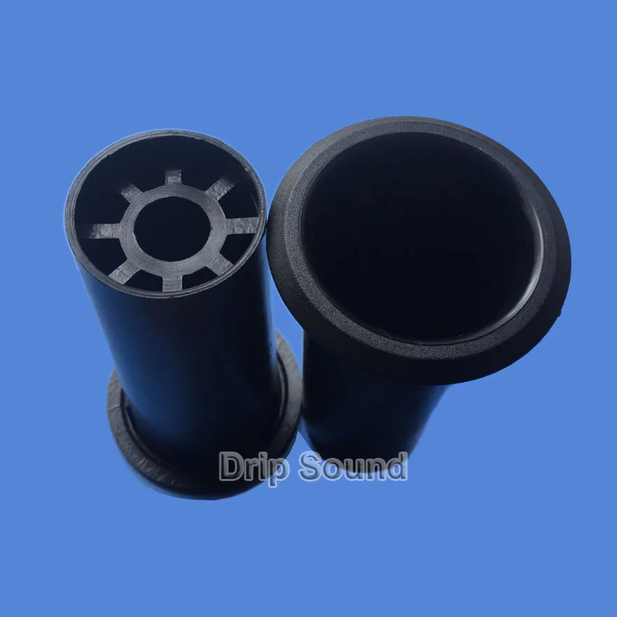 2pcs Speaker Port Tube Bass Subwoofer Stereo Audio Reflex Tube Loudspeaker Vent 50x118mm #Black