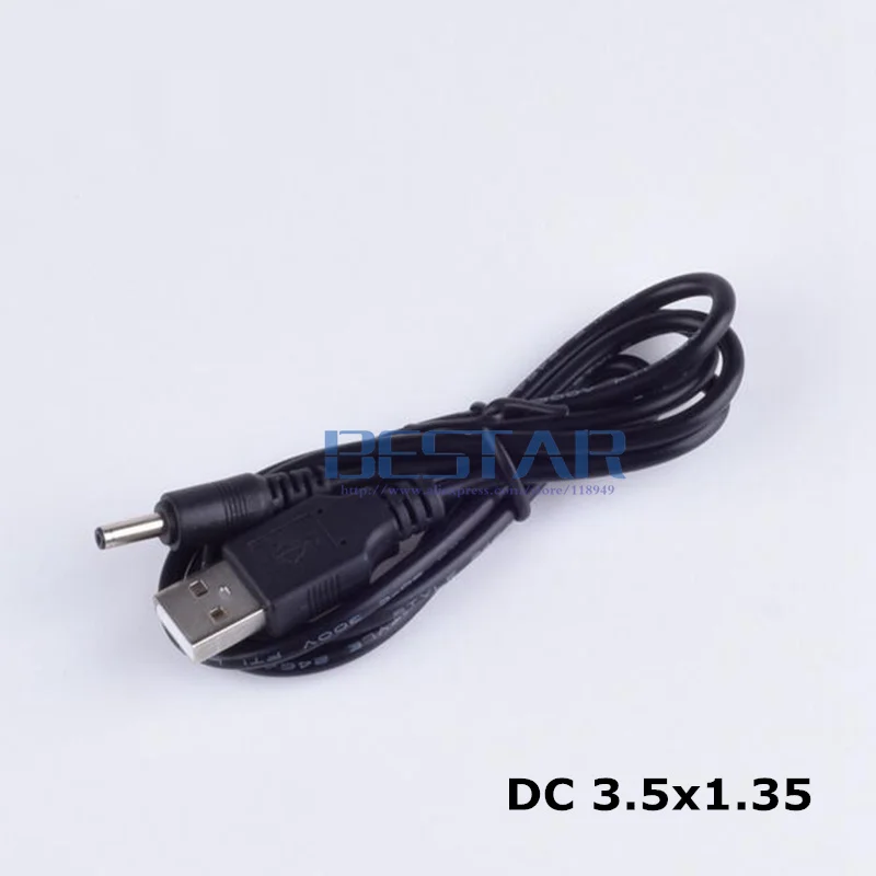 Câble d\'alimentation USB A vers DC, 3.5mm/1.35mm, 5 Volt DC Barrel Jack, Type M, 1m, 3 pieds