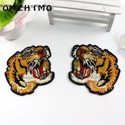 Embroidered clothes with an iron patch for clothing iron Cartoon cock Tiger Patch toppe applications DIY Accessory voor kleding