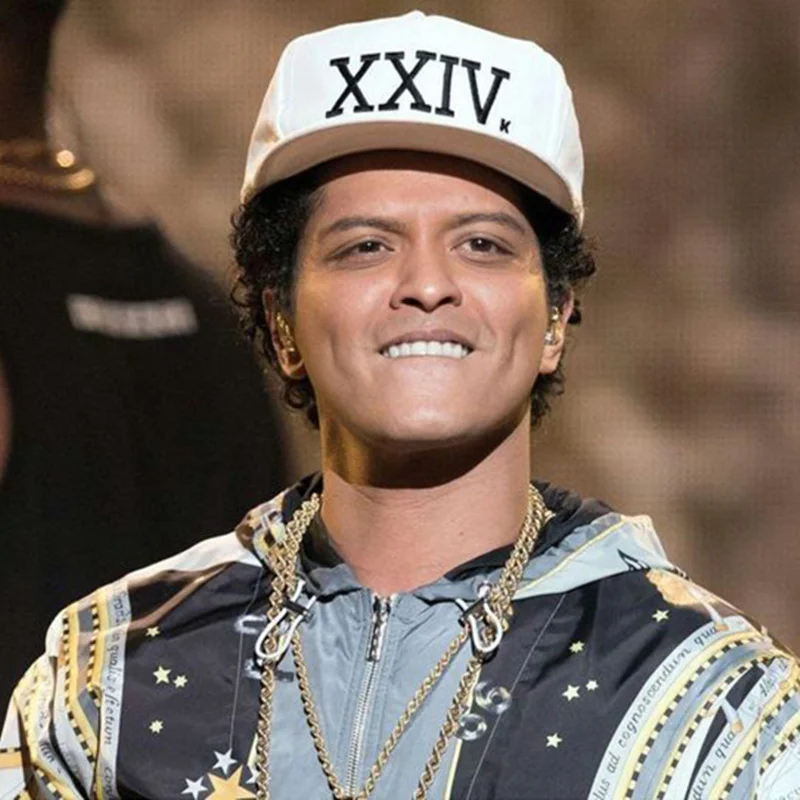 Unisex Bruno Mars Baseball Cap 24k Magic Gorras K-Pop Cotton Bone Rapper XXIV Dad Hat Hip Hop Snapback Sun Caps Casquette