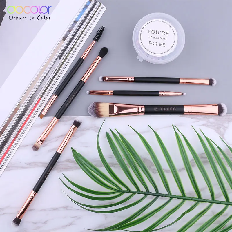 Docolor Eye Make-Up Kwasten Professionele Oogschaduw Borstel Set Wenkbrauw Blending Concealer Shader Brush Voor Make-Up Cosmetische Gereedschap