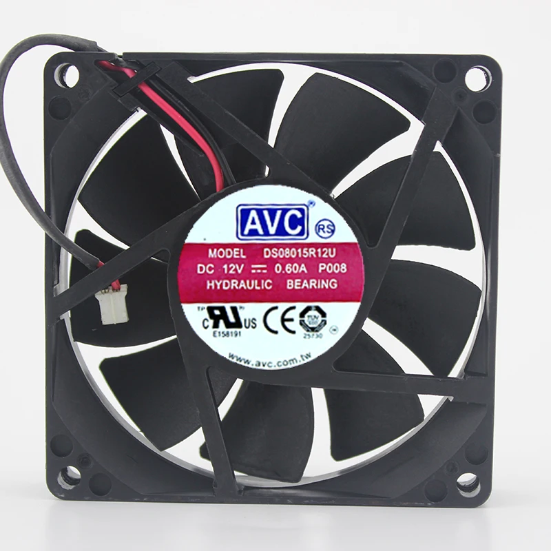 Original DS08015R12U P008 12V 0.60A 8CM 8015 4-wire cooling fan