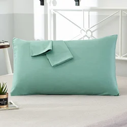 Cotton Pillowcase Solid Color Envelope Pillow Cover High-Quality Bedding Pillow Case Bedroom Hotel Sleeping Pillowcover