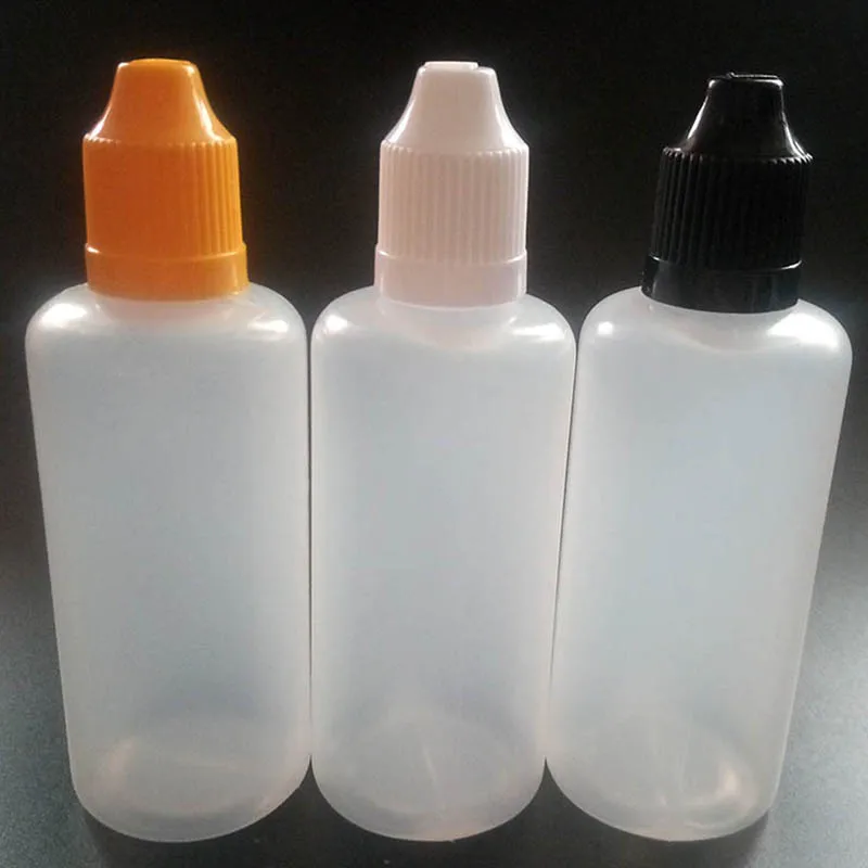 2500pcs Empty PE 60ml Plastic Dropper Bottles e liquid electronic cigarette bottles With Childproof Cap For E liquid Nail Gel