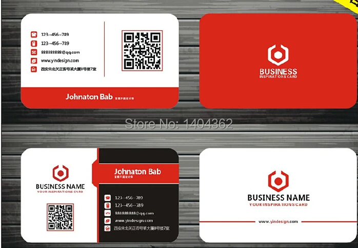 free design custom business cards Normal paper business card printing 300gsm coated paper matte card with full color 500 pcs/lot