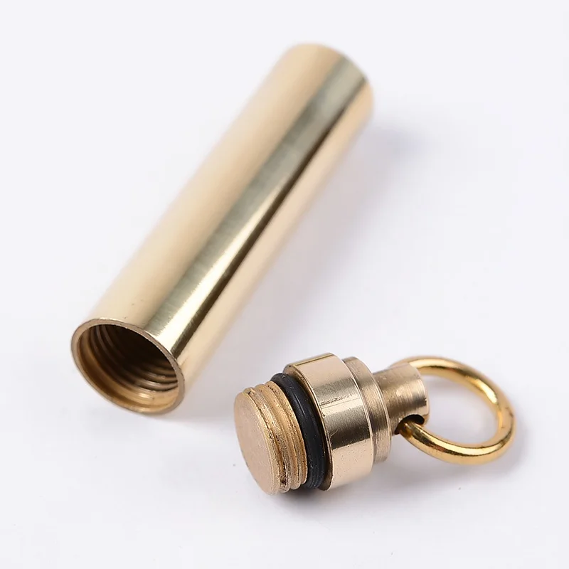 Waterproof Titanium Alloy Seals Bottle Portable Mini Canister Medicine Bottles EDC tool First Aid Supplies Outdoor tools
