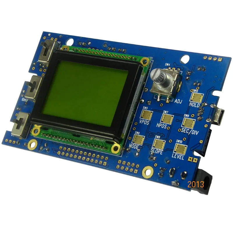 DIY Oscilloscope Kit 3MHz bandwidth 20MSa/s Oscilloscope LCD Digital Frequency Meter Professional BNC Probe USB Interface