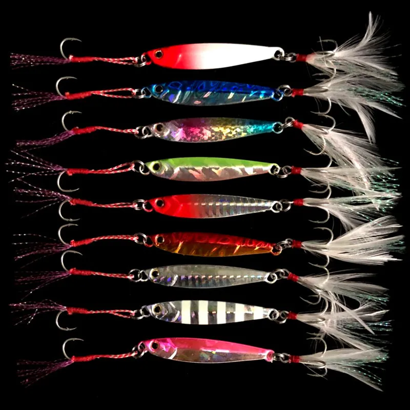 Angeln Glow Jigs 15g/6cm 7g/10g/20g/25g Jigbait Köder Shore Cast Lockvögel Metall Köder Künstliche Köder 1 Stück Verkauf – Detail 4