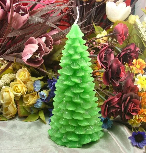 silicone Christmas tree shape candle mold