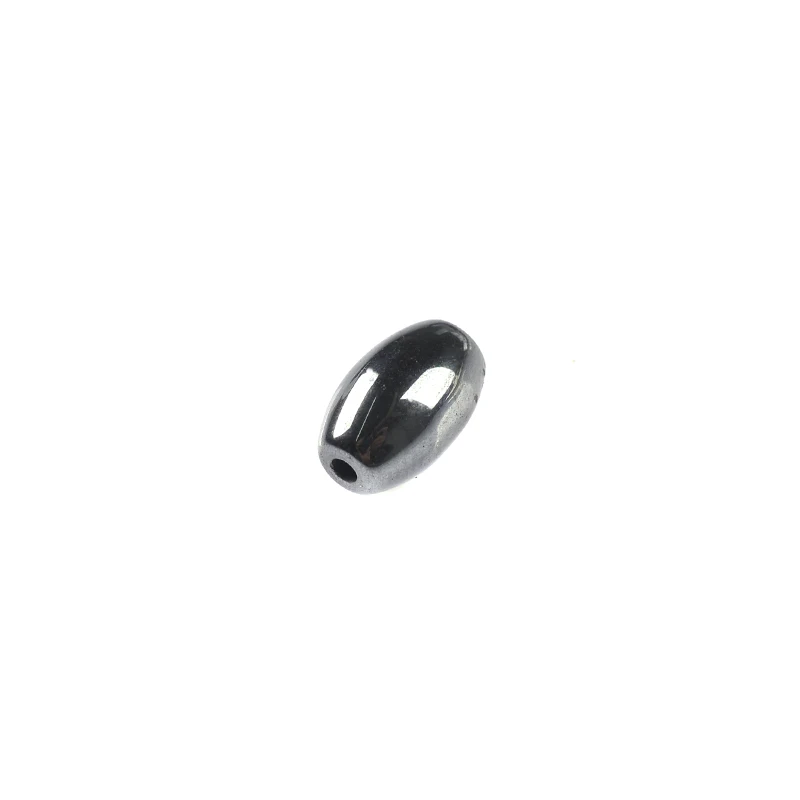 6/8/10/16mm Black Hematite Beads No Magnetic Rice Olivary Shape Accessories Beads Natural Stone For Diy Jewelry Bracelet Making