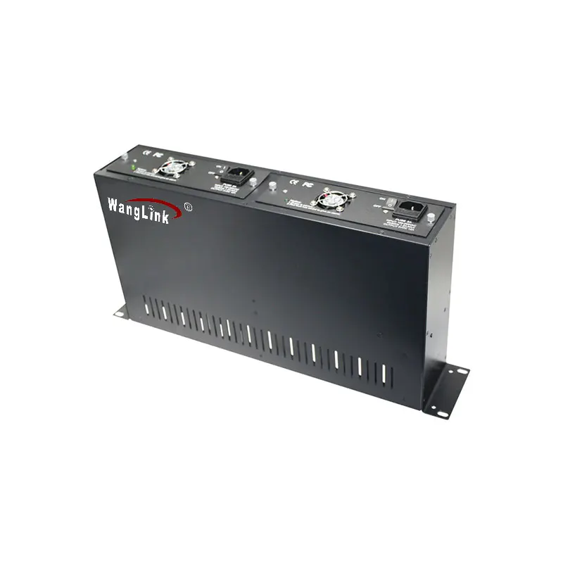 Imagem -03 - Fibra Óptica Media Converter Chassis Double Power Supply 2u 14 Slots 19 Polegadas Rack Chassis