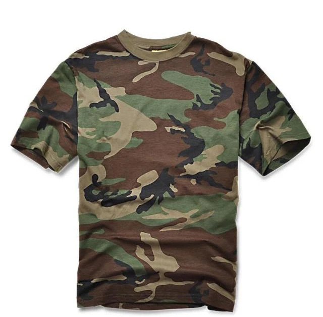 Summer Hunting Camouflage T-shirt Men Breathable Army Tactical Combat T Shirt Military Sport Camo Outdoor Multicam Tees