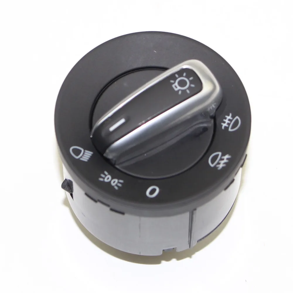 

Chrome European Headlight Switch For VW Golf 5 6 GTI Mk5 Mk6 Jetta 5 6 Passat B6 Touran Tiguan SEAT ALHAMBRA OEM 5ND 941 431 A