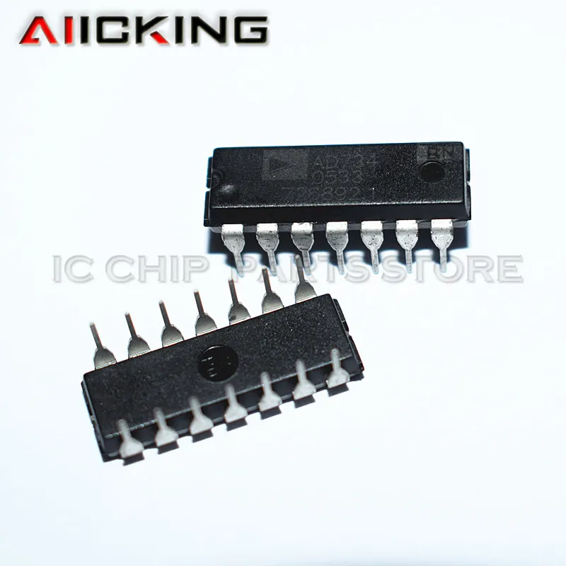 AD734BNZ AD734BN AD734 (1piece) Free Shipping DIP14 Four-Quadrant Multiplier/Divider Integrated IC Chip Original In Stock