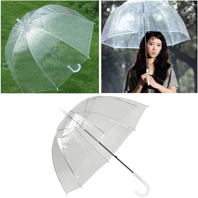 10 sztuk/partia Bubble głębokie Parasol kopułowy Apollo przezroczysty Parasol dziewczyna grzyb Parasol wyczyść przezroczysta bańka Parasol ZA3437