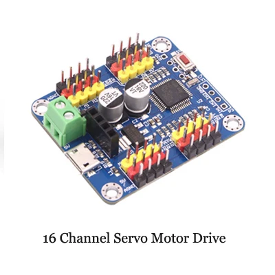 

WitMotion 16 Channel Bluetooth PWM Servo Driver Controller Board Module PCB Steering Gear For SG90 MG995 Arduinos And more