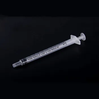 Seringues Médicales Jetables en PVC, Stériles, pour l'Alimentation des Médicaments, pour Enfant ou Animal de Compagnie, Injection de sexuellement, 1 ml 2 ml, 50 Pièces