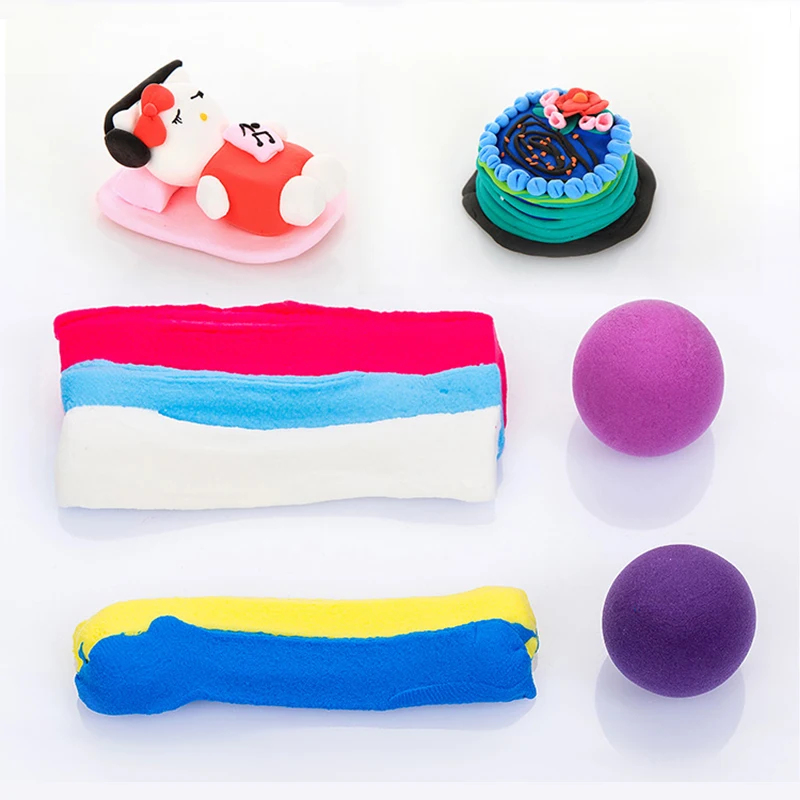 Nhiều Màu Sắc Cloud Lông Tơ Họ Nhựa Đất Sét 12/24/36 Màu Mềm Mại Sáng Tạo Playdough Đất Sét Thông Minh Họ Nhựa Đồ Chơi Trẻ Em Tự Làm Quà Tặng