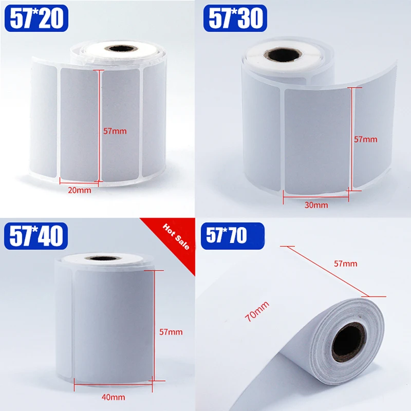 30 ~ 100 milímetros impressora Térmica de alta qualidade Papel Da Foto do Papel De Impressão De etiquetas para a Etiqueta de código de