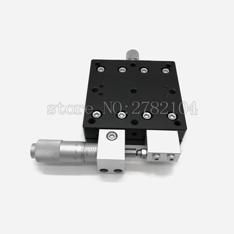 Imagem -05 - Axis 60x60 mm Plataforma de Aparamento Manual Estágios Lineares Rolamento Tuning Mesa Deslizante X60-l X60-c X60-r Trilho Transversal x