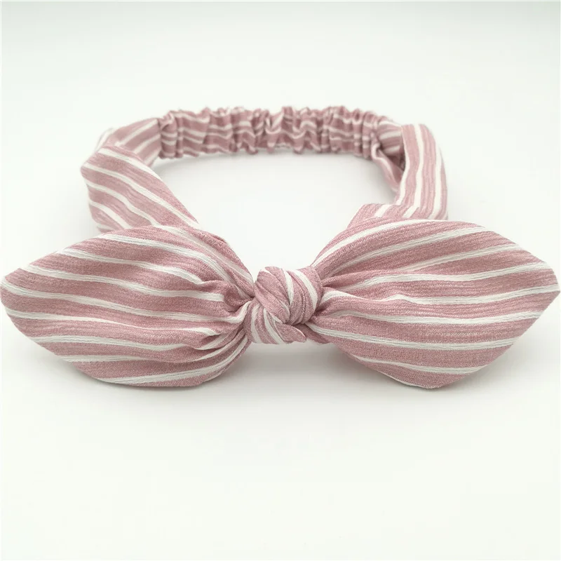 3 Styles Rabbit Ear Knot Turban Elastic Headband Hair Accessories Women Wrap Plaid Fabric Hair Band Girls Lady Striped Headwear