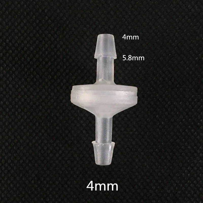 

Пластиковый обратный клапан 4 мм, пластиковый односторонний клапан, Невозвратные клапаны