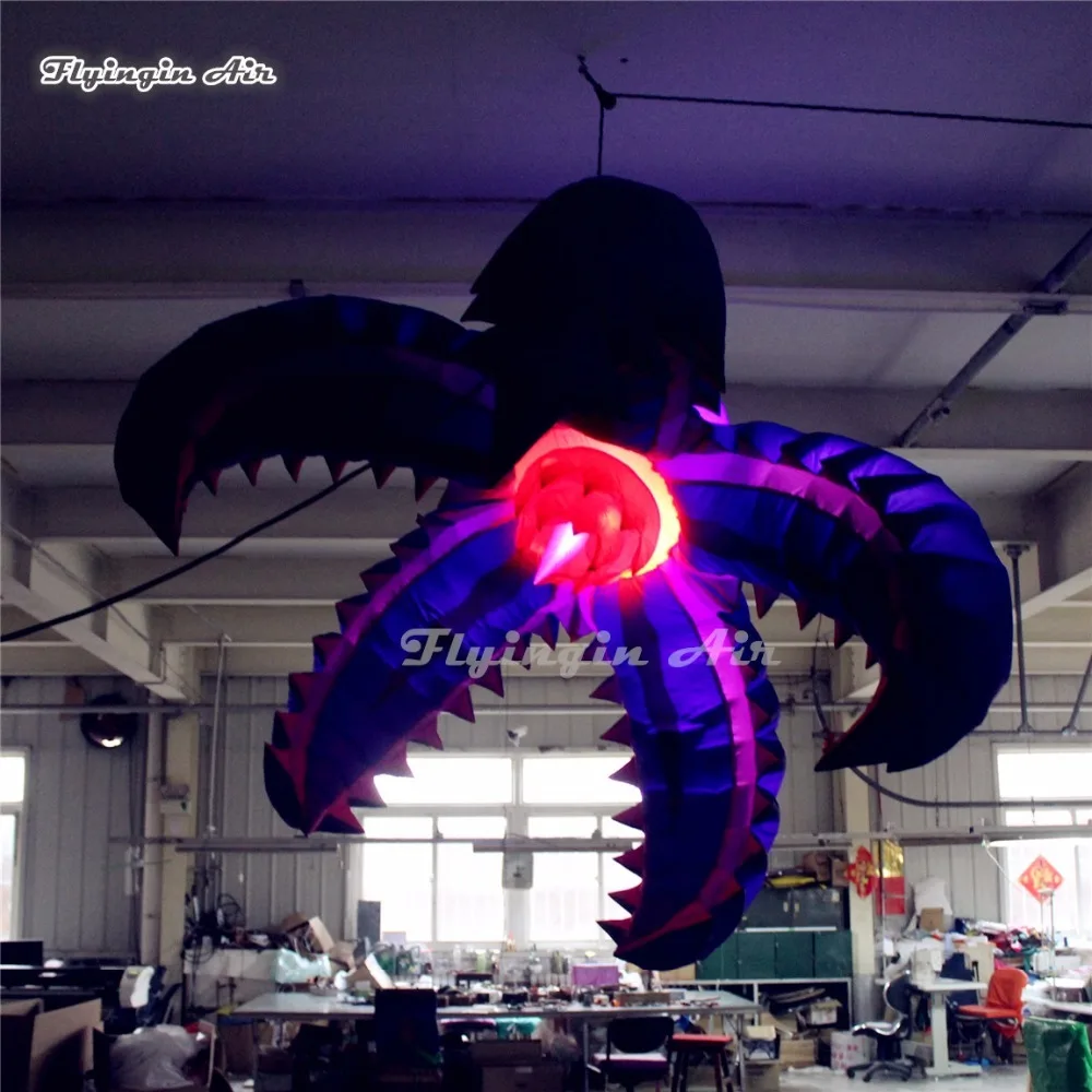 

Hanging Lighting Inflatable Corpse Flower 2m/3m Party Decor Led Flower For Concert Night And Stage Decoration