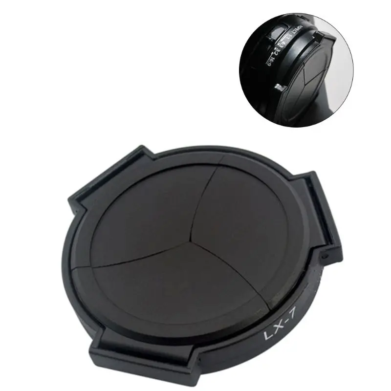 Auto Retractable Lens Cap Self Open and Close Lens Cover Protector for Panasonic LUMIX DMC-LX7GK LX7 Camera Accessories