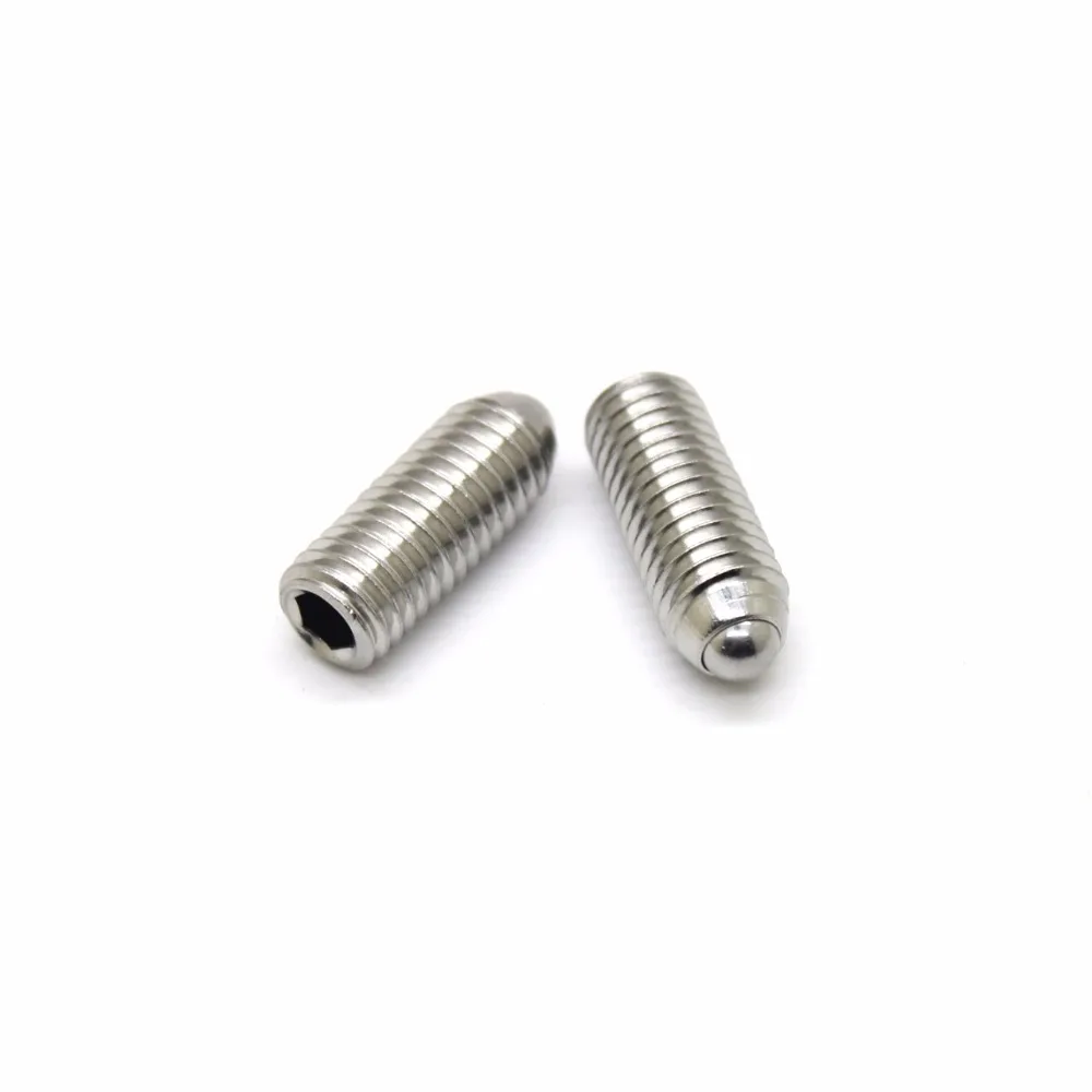 1pcs M6*8/10/20/25mm 304 stainless steel wave beads positioning beads marbles Boyjazz ball screws tight spring ball plunger