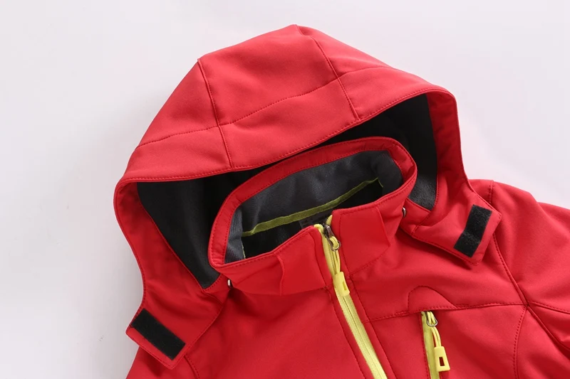 TRVLWEGO Herbst Kinder Camping Wandern Mantel Und Hose Set Kapuze Winter Student Winddicht Wasserdichte Outdoor Ski Jacke Hosen – Detail 16