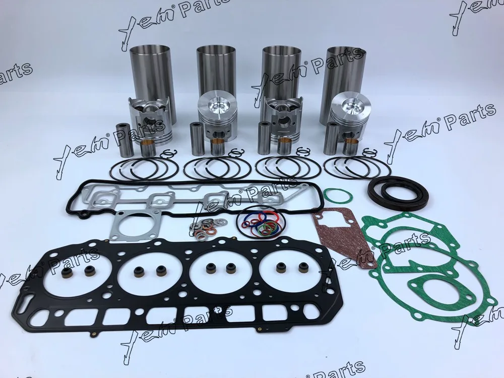 For Yanmar  engine parts 4TNE94 repair kit Liner kit + full gasket set