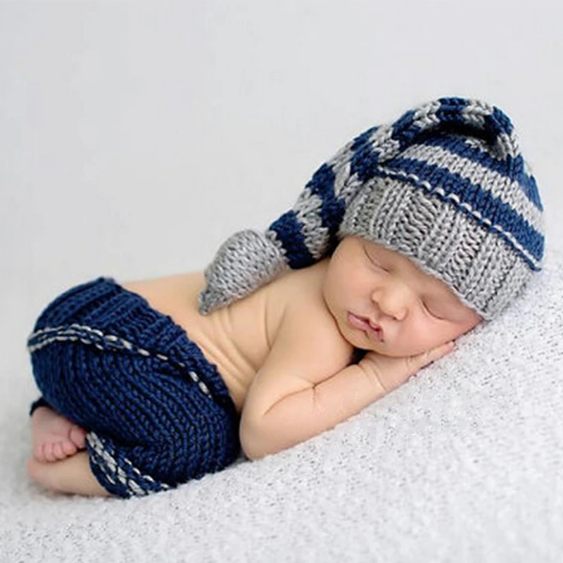 

New Newborn Photography Props Hat Newborn Crochet Handmade Knitted Hat Caps
