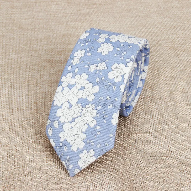 Hot New Sell Cotton Men\'s Colourful Casual Tie For Man Ties Narrow Kids  Necktie Slim Skinny Cravate Narrow Thick Neckties 6cm