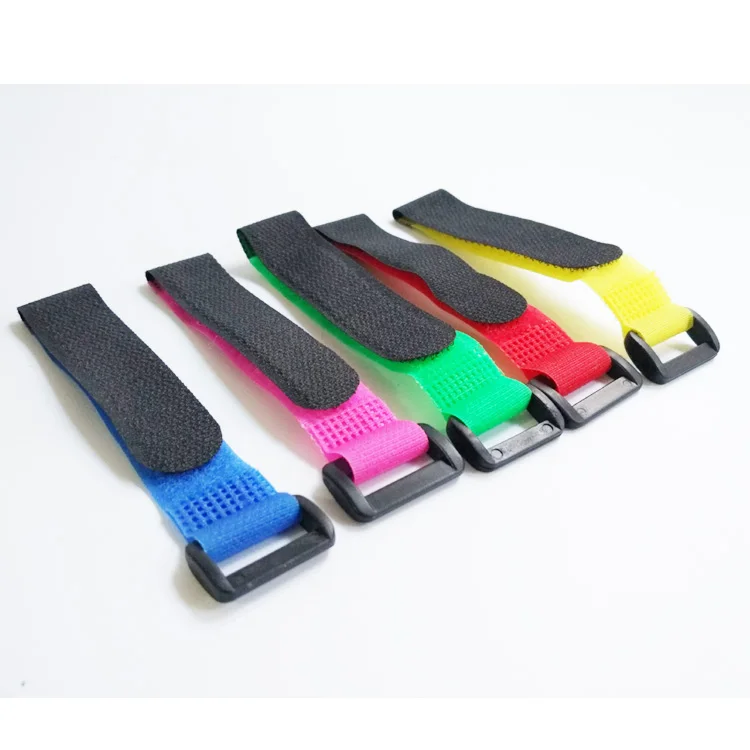 5pcs 2*20 30 45cm Magic Sticker Strap Lipo Battery Ribbon Fastener Reusable Cable Tie Wrap for 250 450 500 550 Quadcopter