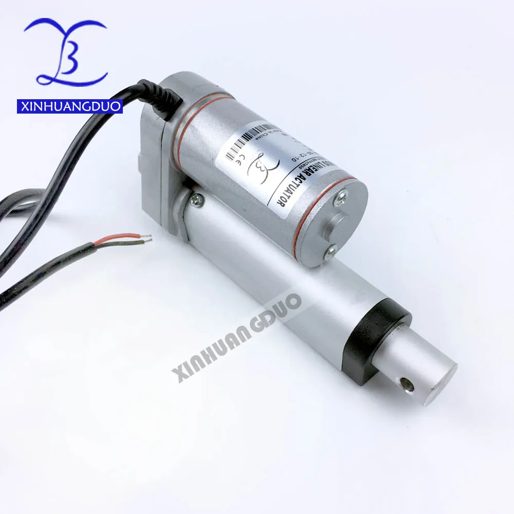 Electric Linear Actuator 12V 25mm 50mm 75mm 100mm 900N /198LBS micro high speed linear actuator for TV ,door window xinhuangduo