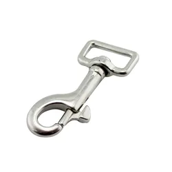 Square Eye Swivel Bolt Snap Hook 316 stainless steel Diving Clip 60mm 66mm 73mm  Marine Yacht Rigging Hardware for Diving