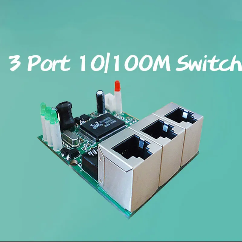

Чип Realtek RTL8306E mini 10/100 Мбит/с rj45 lan концентратор 3 порта ethernet коммутатор печатная плата от производителя оборудования прямая продажа