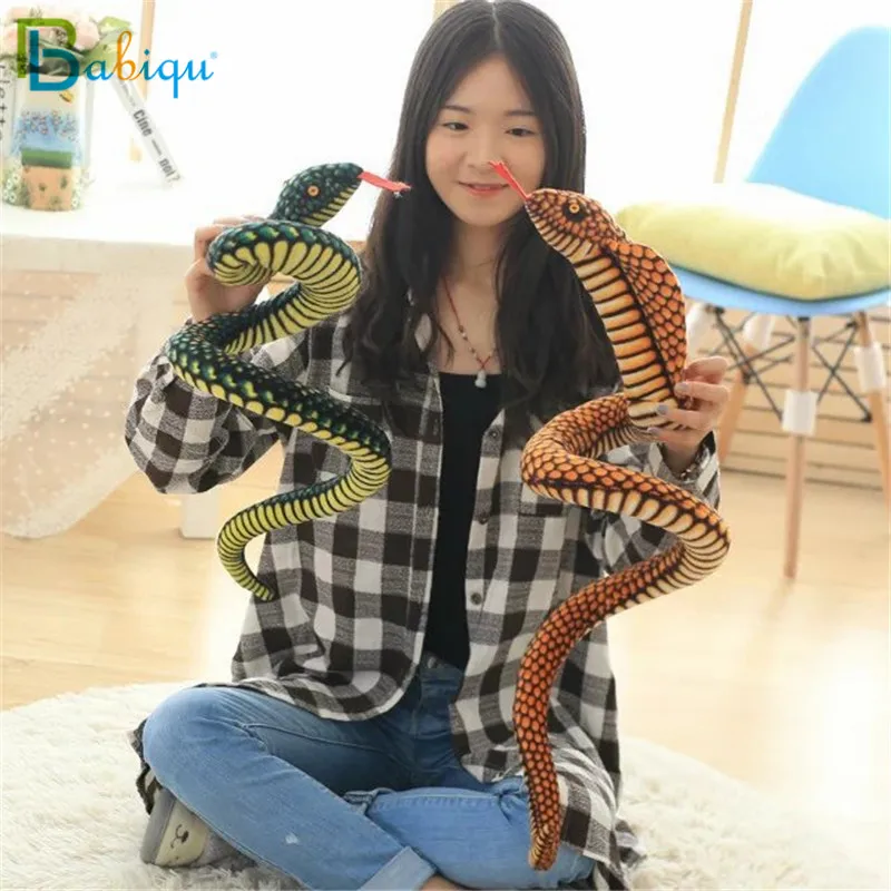 Juguete de peluche de serpiente de Cobra y Python para niños, muñeco de peluche suave del zodiaco, regalo divertido para niños, juguetes de fiesta, 1 unidad, 110/130cm