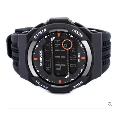 Men Sports Wristwatch Digital Waterproof 100m Multifunction Outdoor Watch LED Light World Time Swim Climb