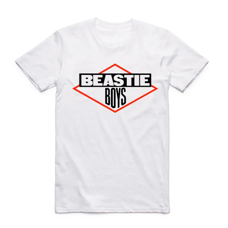 2019 Fashion Men Print Beastie Boys Cool T-shirt O-Neck Short Sleeves Hip Hop Music T Shirt Hipster Tops Tees Harajuku Camisetas