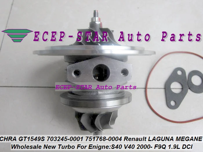 Free Ship Turbo Cartridge CHRA GT1549S 703245 751768 751768-5004S 717345-0002 703245-0002 For Renault Laguna Megane V40 F9Q 1.9L