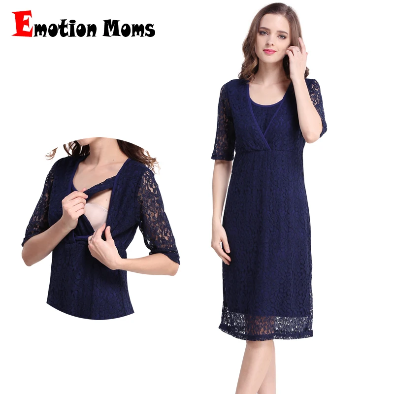 

Lace Maternity Clothes Dress Party Maternity Dresses Breastfeeding Nursing Dress for Pregnant Women Work Wear Photo Dress