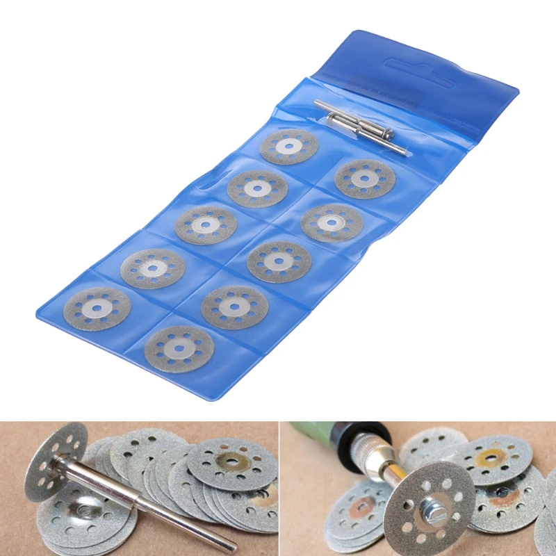 

BENGU 10+2 22mm Mini Diamond Cut Off Wheel Disc Rotary Tool Accessory Fits Craftsman